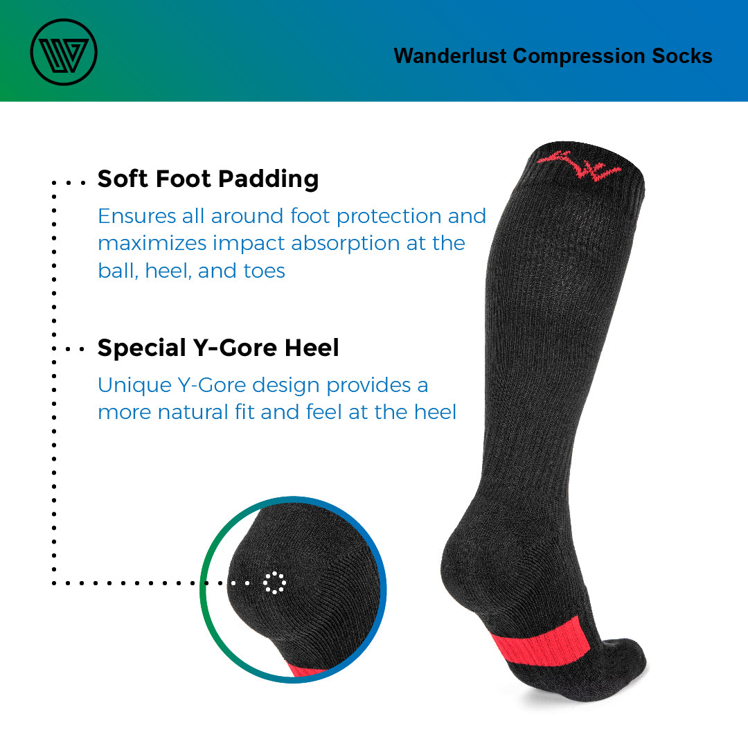 Everyday Compression Socks = Soft Foot Padding